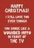 Funny Christmas Card - Wounded Hippo - Snore created by Giddy Kipper