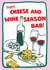Funny Birmingham Christmas Card - Happy Cheese & Wine Season Bab created by Fab Bab