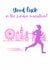 Good Luck card for your friends and family running the London Marathon created by Better for a run