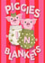 Cute and Funny Christmas Card - Pigs in Blankets created by Ditsy Cow