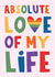 Cute Valentine's Day Card - Gay - Love Of My Life created by Lucy Maggie Designs