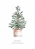 Classic Christmas Card - Tree - Watercolour created by Love My Print
