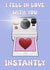 Cute Valentine's Day Card - Polaroid Camera created by Chloe Wellecomme