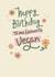 Funny Birthday Card - Favourite Vegan created by Thinkling Creative