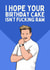 Funny Birthday Card - Gordon Ramsay - Raw Birthday Cake created by Sundiva Designs