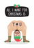 Rude Christmas Card - All I Want For Christmas - Bum Hole created by Studio Boketto