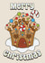 Cute Gingerbread House Christmas Card - Merry Christmas created by Amy Farmer - Digital Artist