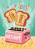 Cute Birthday Card - A Birthday Toast created by Aniet Illustration
