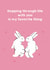 Cute Valentine's Day Card - Hopping Rabbits created by Zove Ahh