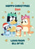 Bluey Christmas Card for Son – Love from All of Us created by Danilo