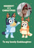 Personalised Bluey Christmas Card for Goddaughter – Photo Card created by Danilo