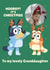 Personalised Bluey Christmas Card for Granddaughter – Photo Card created by Danilo