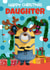 Festive Minions Christmas Card For Daughter – Reindeer Fun created by Danilo