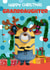 Festive Minions Christmas Card For Granddaughter – Reindeer Fun created by Danilo