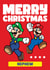 Merry Christmas Mario & Luigi Card For Nephew created by Danilo
