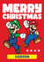 Merry Christmas Mario & Luigi Card For Godson created by Danilo