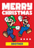 Merry Christmas Mario & Luigi Card For Brother created by Danilo