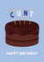 Funny Birthday Card for Mates - Cheeky Cake Design created by BeauPrintBoutique