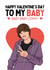Funny Valentine's Day Card - Justin Bieber - Baby Baby Oohh created by Sundiva Designs