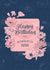 Classic Birthday Card - For Nan - Flowers created by Evie Garnett Designs