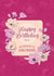 Classic Birthday Card - For Girlfriend - Flowers created by Evie Garnett Designs