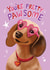 Cute Valentine's Day Card - Dog - Pun created by Aniet Illustration