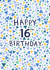 Classic 16th Birthday Card - Geometric - For Him created by Pear Tree Press