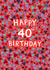 Classic Birthday Card - 40th - Geometric - For Him created by Pear Tree Press