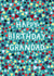 Classic Birthday Card - Geometric Pattern - For Grandad created by Pear Tree Press