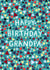 Classic Birthday Card - Geometric Pattern - For Grandpa created by Pear Tree Press