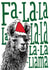 Funny Fa-la-la-llama Christmas card created by The Visual Narrator
