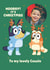 Personalised Bluey Christmas Card for Cousin – Photo Card created by Danilo