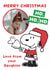 Personalised Snoopy Christmas Photo Card From Daughter – Santa Fun created by Danilo