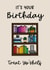 Cute Birthday Card - Books - Treat Yo' Shelf created by Perry-Cuff Designs