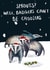 Funny Christmas Card - Badgers Can't Be Choosers created by Harriet Lowther