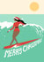 Surf Christmas card created by Laura McHugh