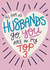 Funny Valentines Day Card - Top Three Husbands created by Christine Cuddihy Illustration