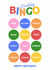 Cute Birthday Card - Bingo - Game created by BeauPrintBoutique