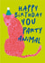 Arty Birthday Card - Party Animal - Leopard created by Cesca Hoyle