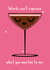 Cute Birthday/Love & Friendship Card - Cocktail - Espresso created by Kim&Tonic
