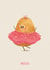 Cute Birthday Card - Potato In A Tutu created by Mia Tivey Illustration