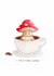 Cute Just Because Card - Mushroom - Coffee created by Bubba & Bean