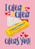 Cute Valentines Card - Chewing Gum - I Chews You created by Atwood & Atwood