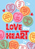 Cute Valentine/Anniversary Card - Love Heart Sweets - Love You With All my Heart created by Atwood & Atwood