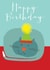Cute Birthday Card - Sleepy Cat created by Kali Stileman