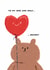 Funny Valentines Card - Bearly Getting By - To My One And Only...Regret created by JOLLY AWESOME