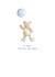 Cute New Baby Card - New Little Brother - Teddy Bear created by Crumble and Core