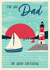 Classic Birthday Card - For Dad - Sailing created by Dalia Clark Design