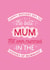 Cute Mothers Day Card - Best Mum That Ever Mummed created by Puns and Needles