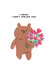 Funny Valentine's Day Card - Bearly Getting By - I Don't Dislike You created by JOLLY AWESOME